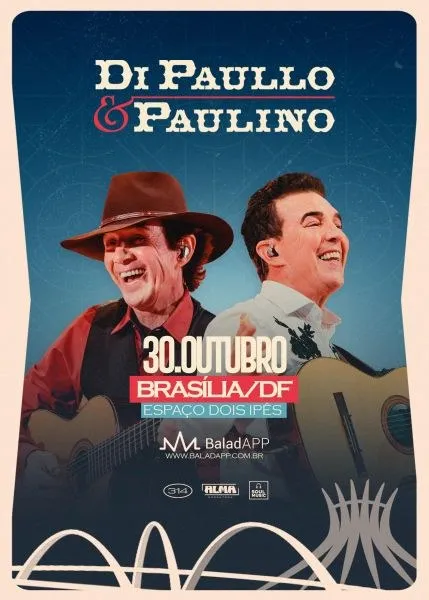 Foto de divulgação: Di Paullo & Paulino levam grandes clássicos do sertanejo raiz a Brasília em 30/10